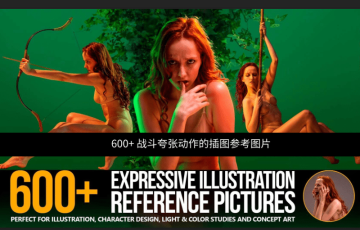 600 张战斗夸张动作的插图参考图片 600+ Expressive Illustration Reference Pictures