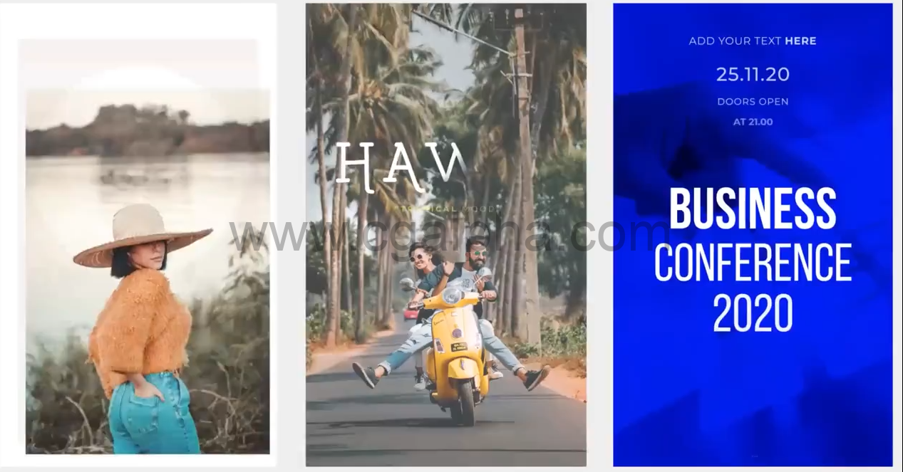 PR预设-180组竖屏社交媒体时尚生活旅游体育信息视频包装