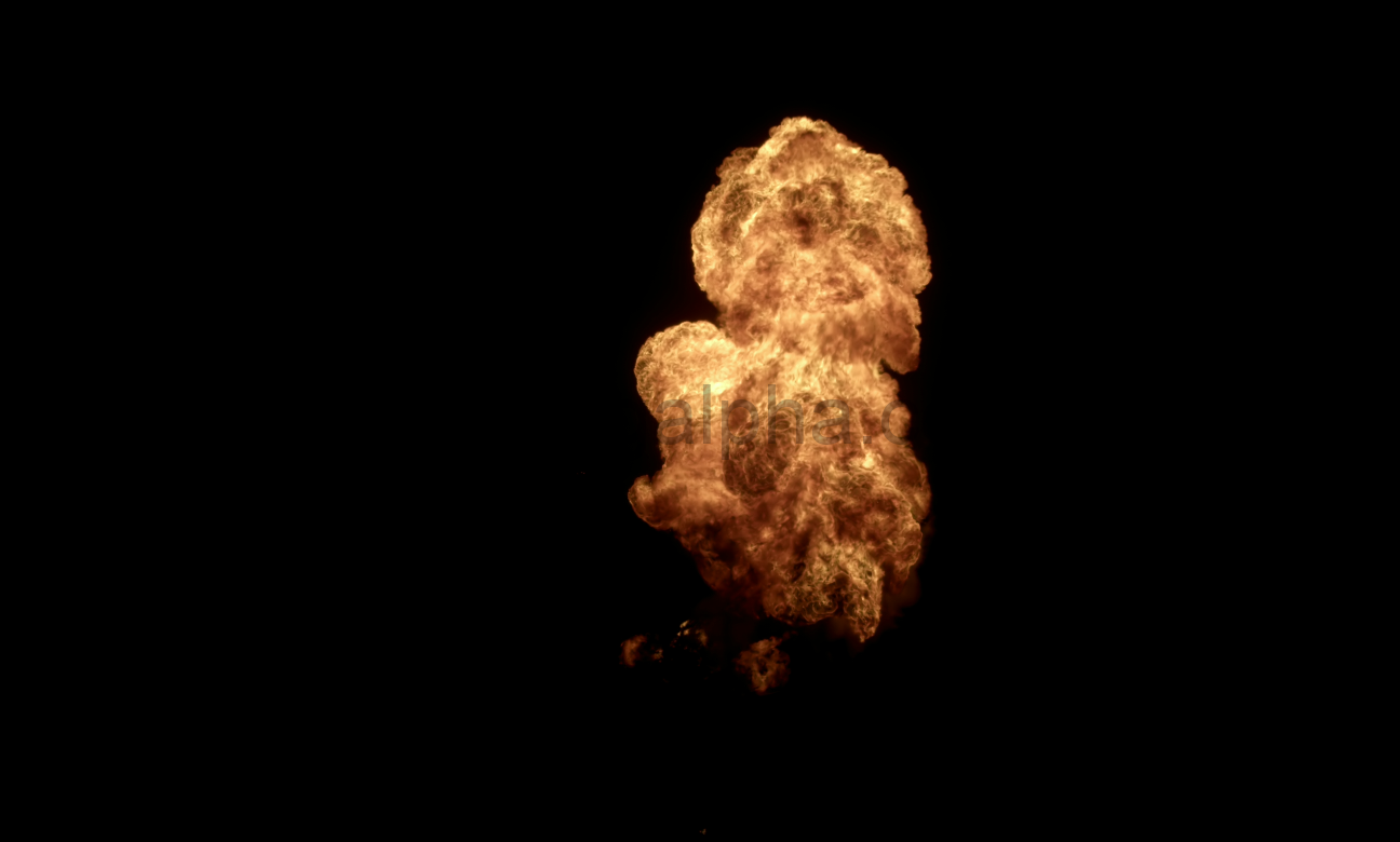 【视频素材】44组4K电影级火焰燃烧爆炸烟雾影视动作战争片特效后期合成视频素材