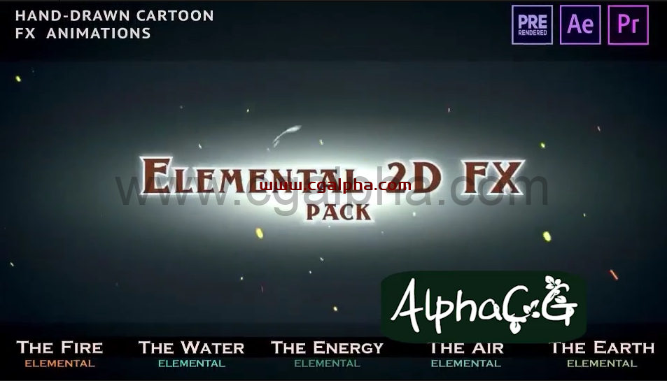 【AE/PR脚本】1000组动漫卡通Flash风格二维MG动画元素工具包