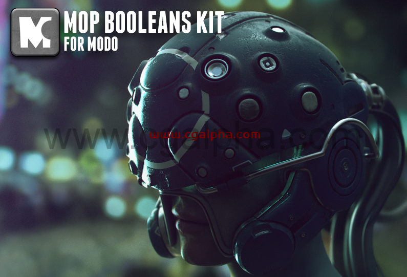 modo插件 – Pushing Points MOP布尔套件 for modo11