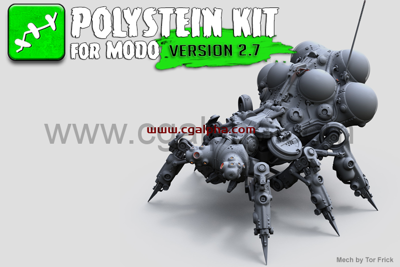 Polystein Kit v2.7 For MODO – 网格模型预设3D建模插件
