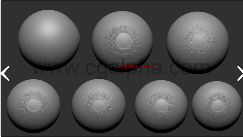 8个Iris VDM笔刷+ 7个Alpha