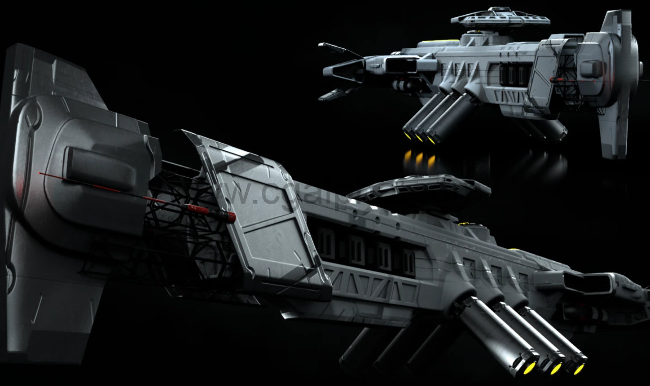 Kitbash3D – Veh：太空飞船模型资产