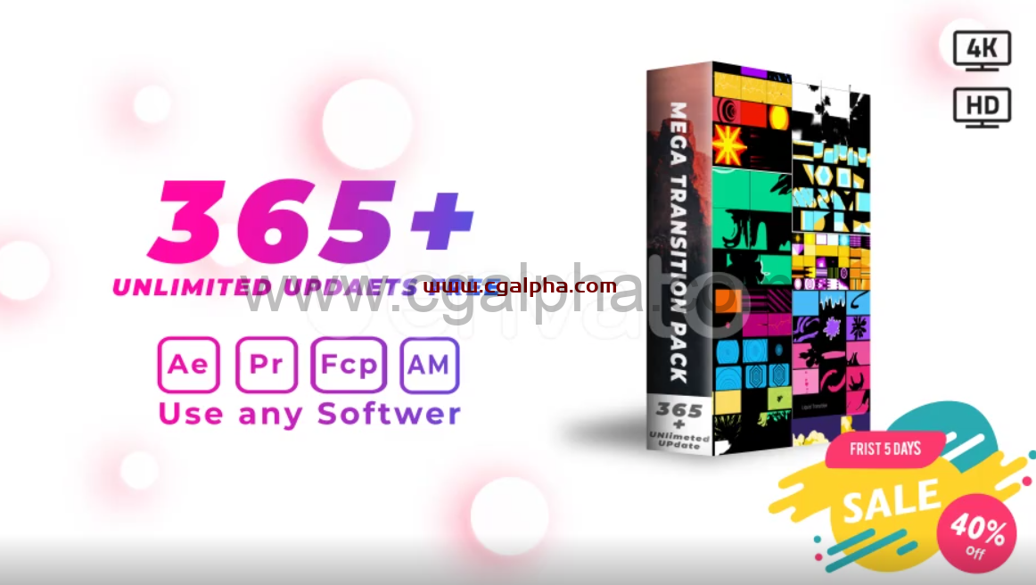 【视频素材】365个过渡包MG图形卡通笔刷液体烟雾水墨爆炸转场动画元素包4K视频素材