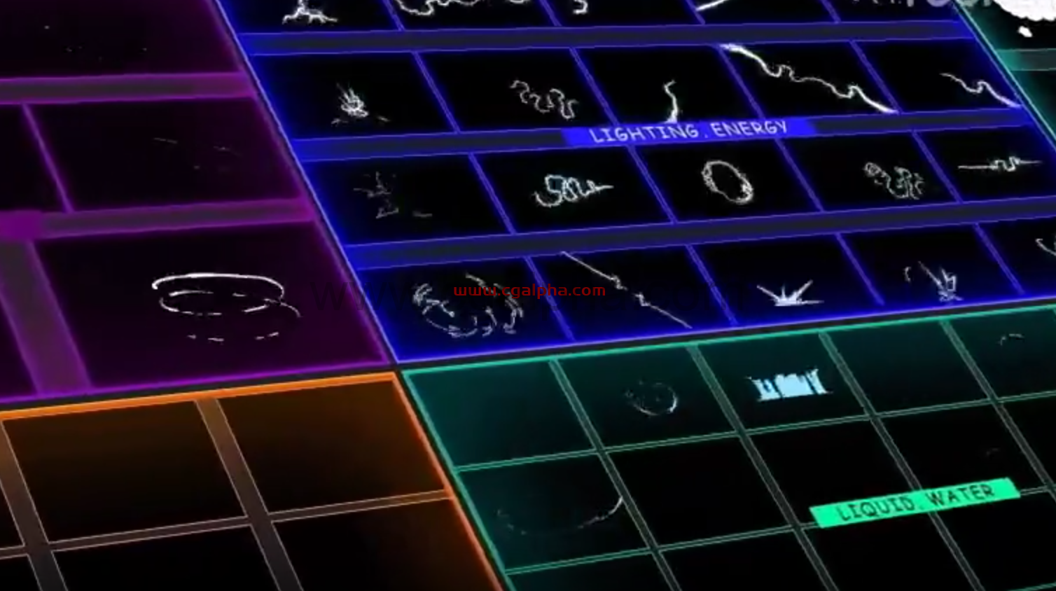 【视频素材】150种MG动画二维卡通能量闪光爆炸烟雾火焰流体元素视频素材