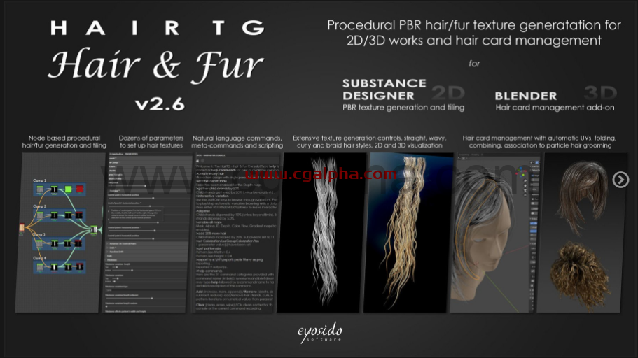 SD插件 – HairTG-物质设计师的头发和毛皮