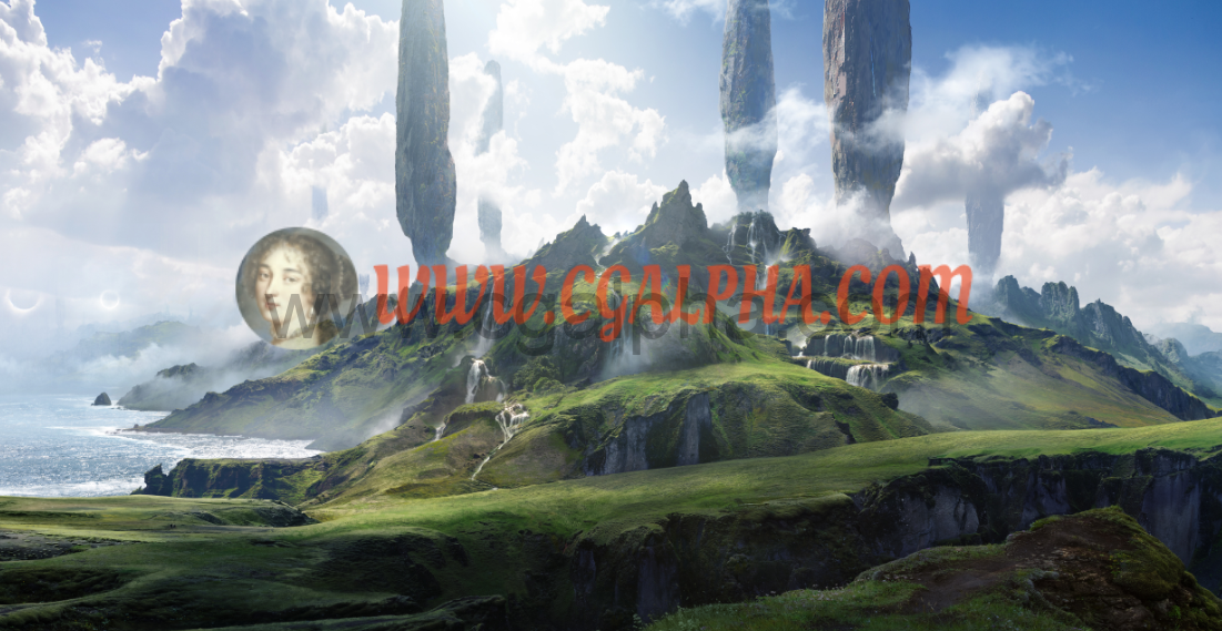 Gumroad –中文字幕MattePainting教程-电影艺术《奇幻风景》by:（Jonathan Berube）