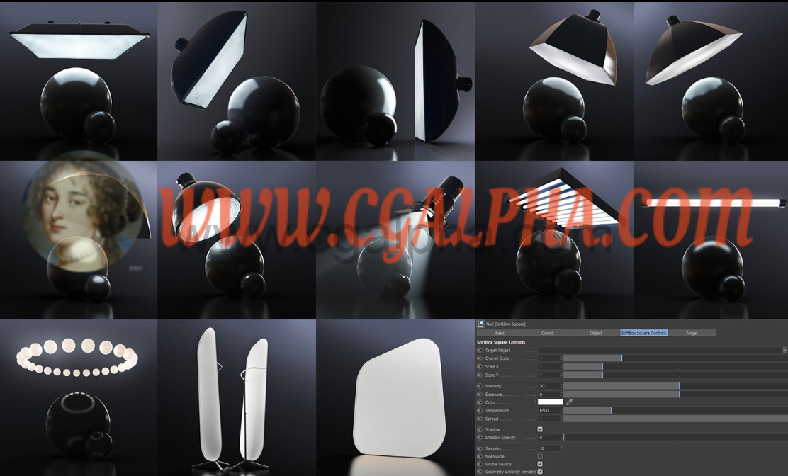 用于C4D的Redshift Light Suite