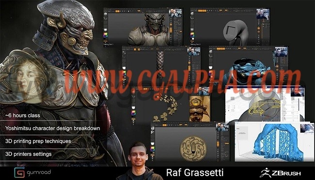 Gumroad – Raf Grassetti的雕像/收藏品和3D打印课