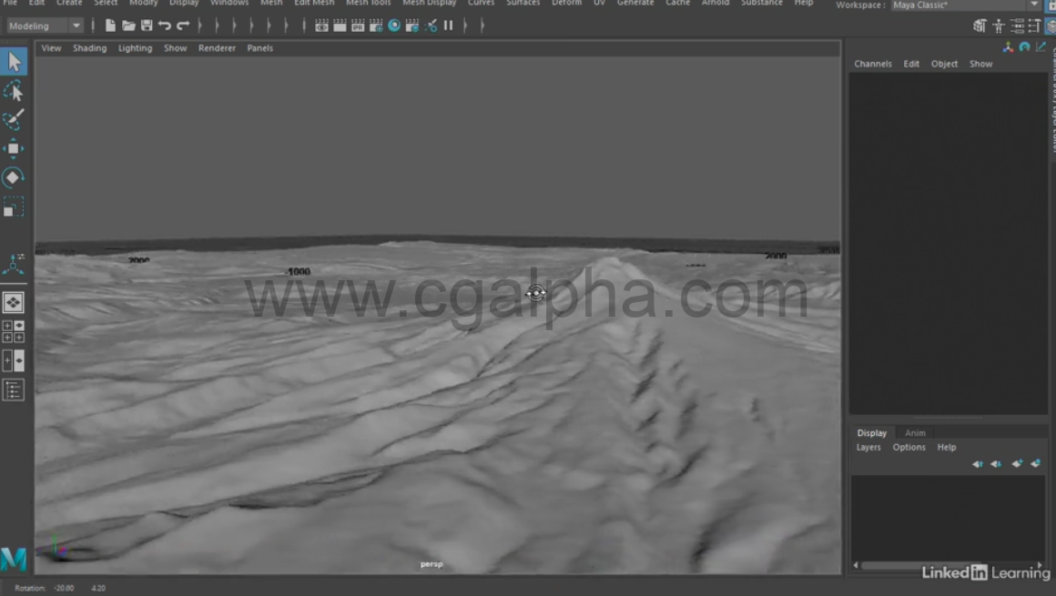 maya教程-自然环境场景搭建教程