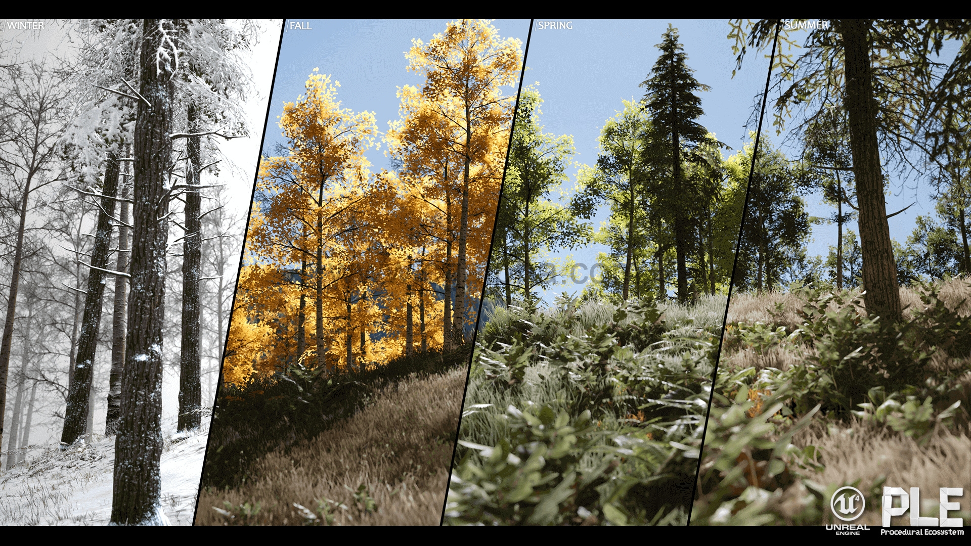 【UE4插件】程序化景观系统 Procedural Landscape Ecosystem