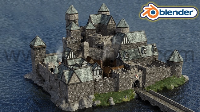 Blender 2.9创建中世纪城堡Kitbash模块化套件