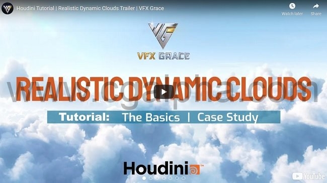 【中文字幕】Gumroad – Houdini特效写实动态云–VFX