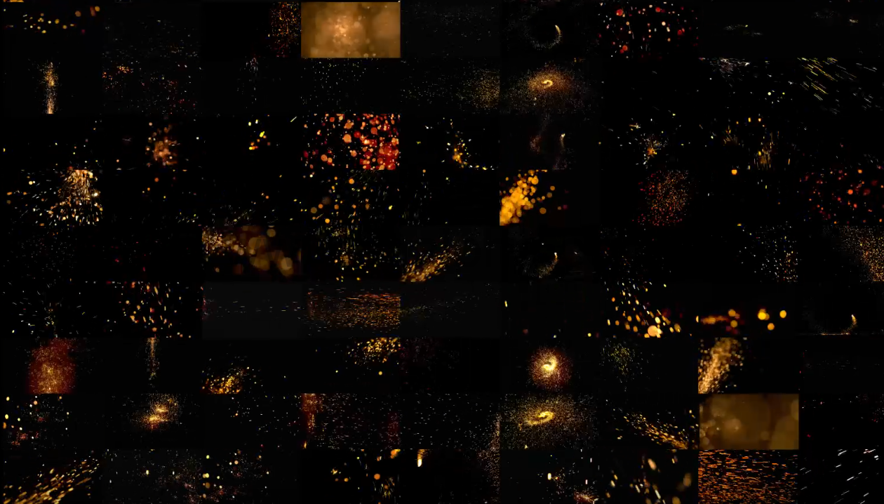 【视频素材】100多组4K火花火光特效素材特效合成高清视频素材