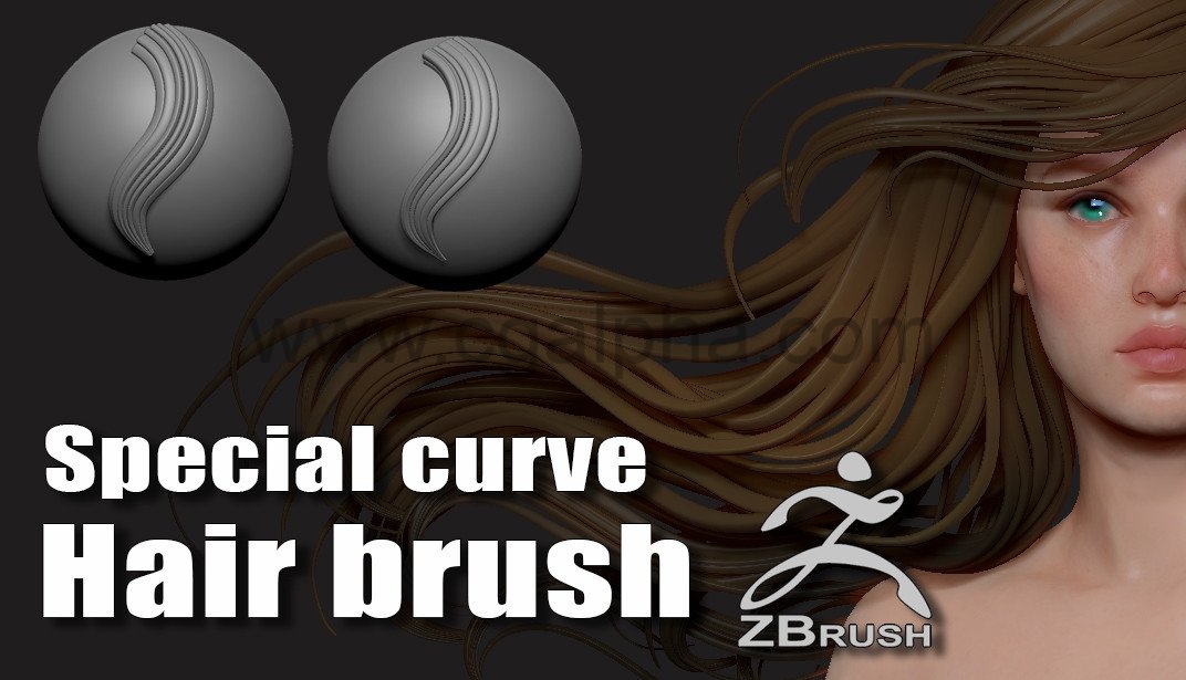 zbrush-程序化头发笔刷