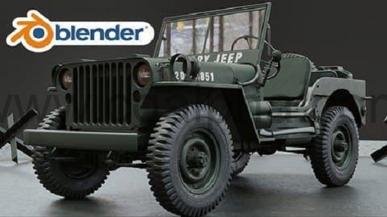 Blender教程-模型教程Jeep汽车全流程创建