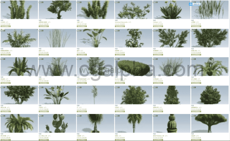 Spreedtree树V7- speedtree影视素材库
