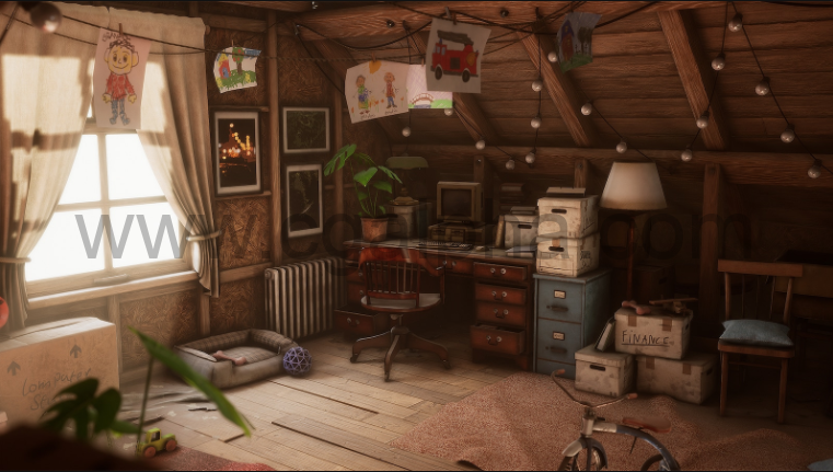 【UE4】家具储藏道具老古董Grandpa’s Attic