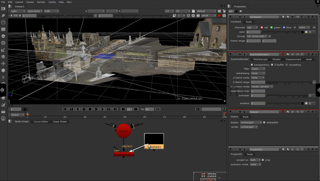 【中文字幕】Mari教程-高级相机投射数字绘景教程MATTE PAINTING TECHNIQUES