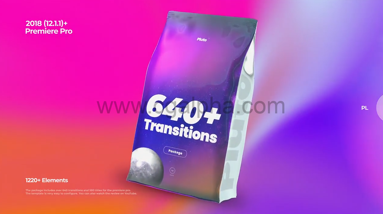 PR模板+预设-1500组无缝视频转场文字标题字幕动画工具包