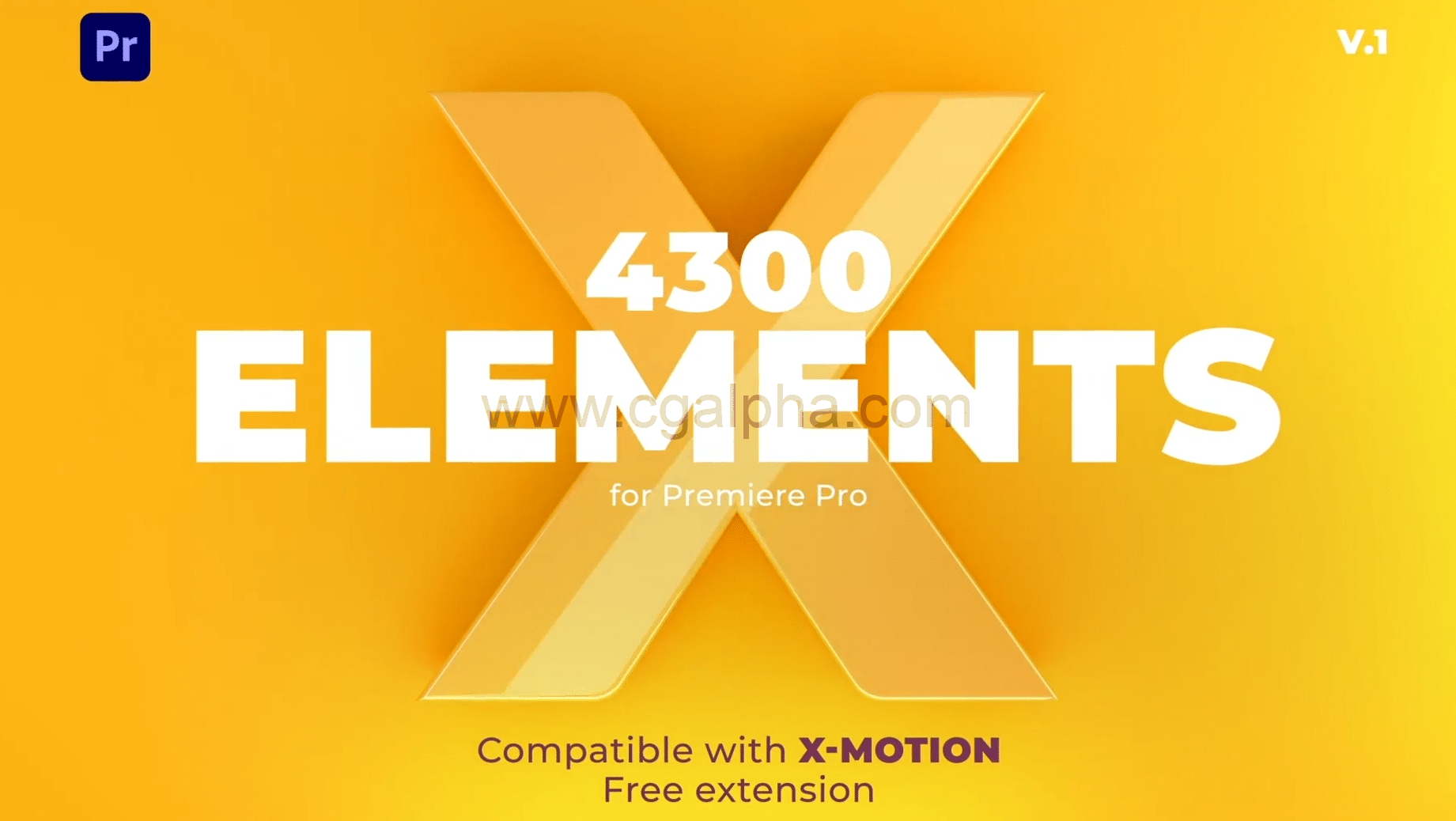 PR脚本/预设-4300文字标题字幕条指示线图形背景排版动画