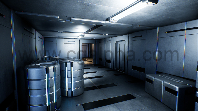 【UE4】科幻内饰包Sci-Fi Interior Pack