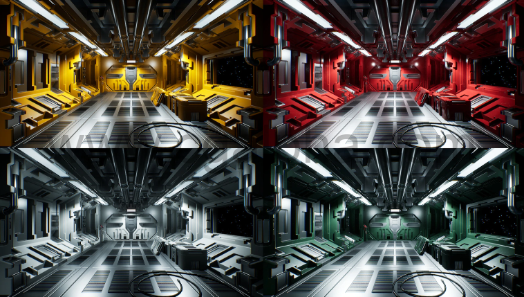 【UE4】模块化科幻内饰 Modular Sci-Fi Interior II