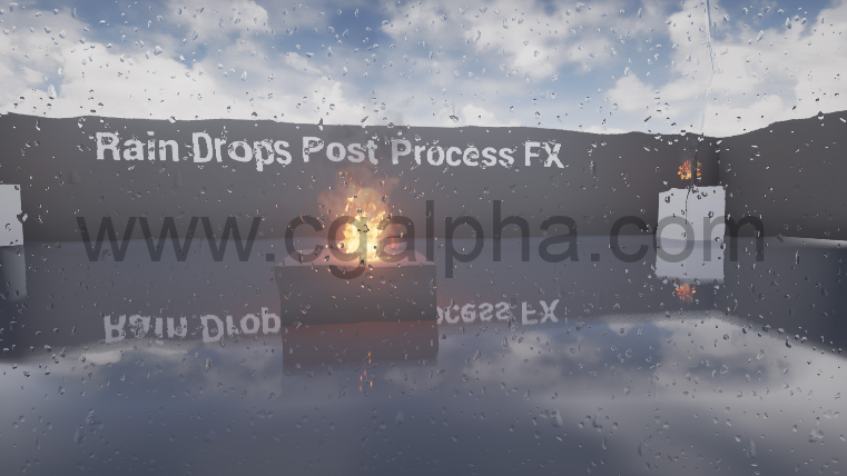 【UE4插件】雨滴Rain Drops