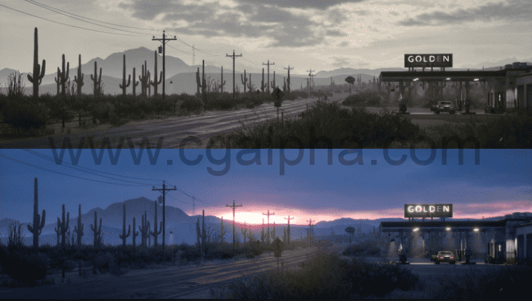 【UE4】沙漠加油站 Desert Gas Station