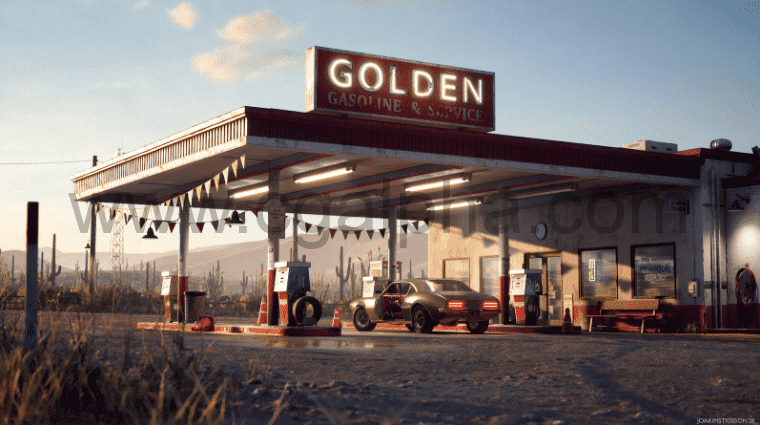 【UE4】沙漠加油站 Desert Gas Station