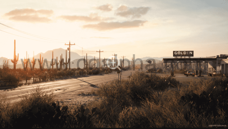 【UE4】沙漠加油站 Desert Gas Station