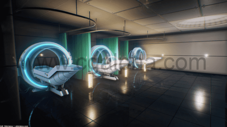 【UE4】模块化科幻医院Modular Sci-Fi Hospital