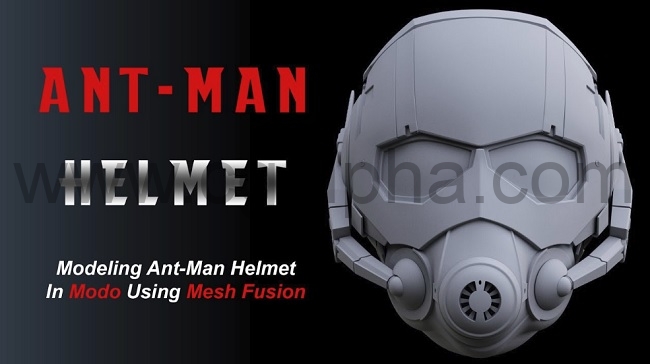 Modo教程 – 蚁人头盔建模在Modo中使用网格融合建立蚁人头盔模型1