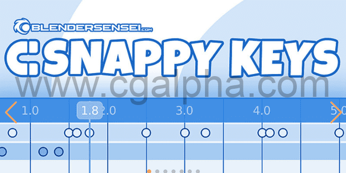 Blender插件-Snappy Keys时间线和关键帧捕捉插件