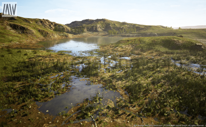 【UE4/5】草甸湿地景观 MW Meadow Wetlands Landscape