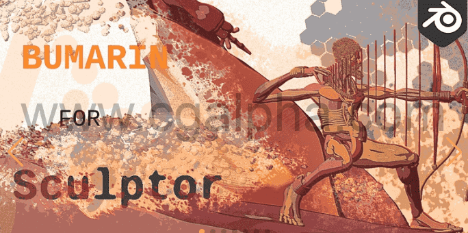 Blender插件-雕刻绘画Bumarin For Sculptor for 2.8+