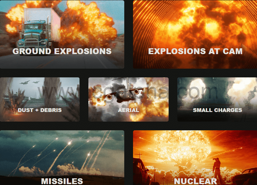 【视频素材】189组火焰爆炸特效合成透明背景4K视频素材