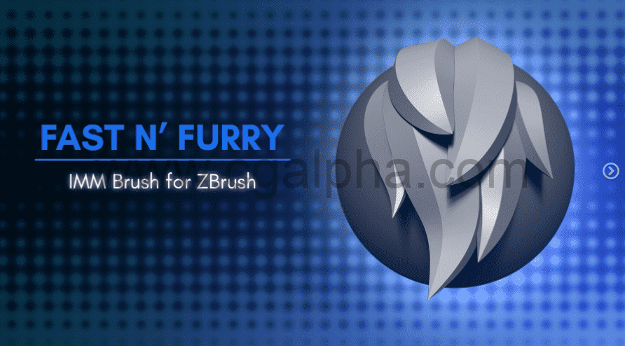 Zbrush笔刷 – 适用于 ZBrush 2021 的 Fast N’ Furry