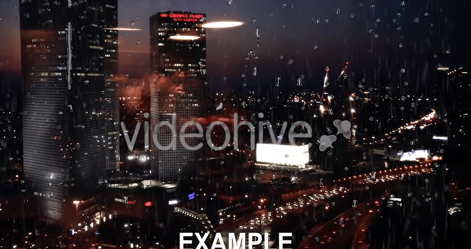 【视频素材】8组真实下雨透明雨滴效果视频素材