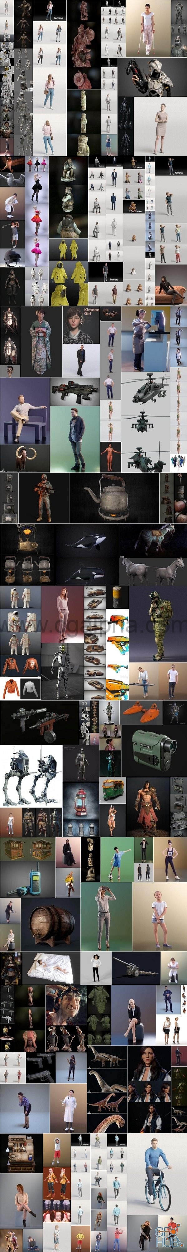 2020年6月PBR游戏3D模型包