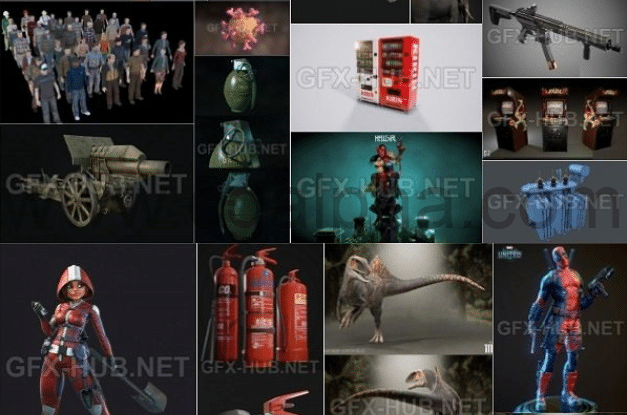 2020年5月PBR游戏3D-模型包