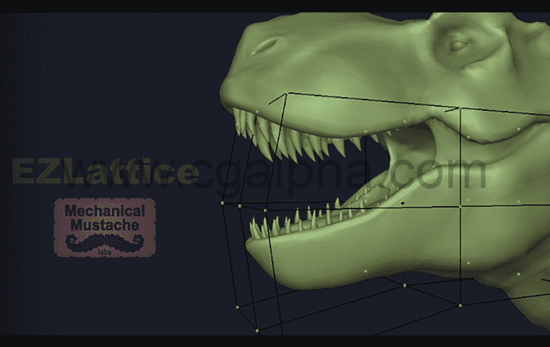 Blender插件 – EZLattice Plus网格晶格变形重塑模型插件