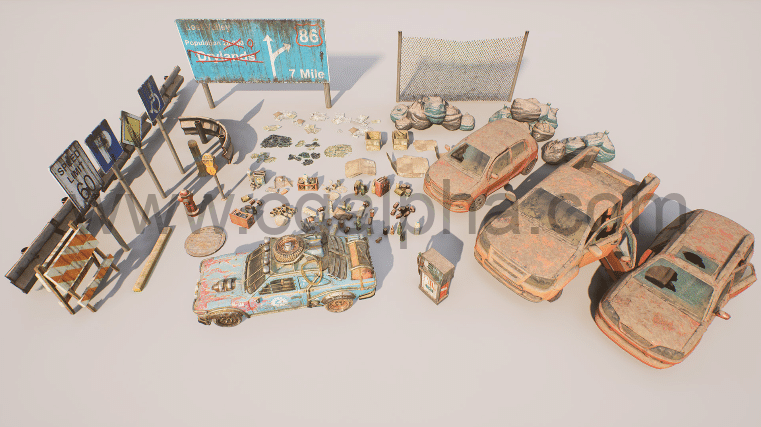 【UE4】后世界末日的沙漠 Post Apocalyptic Desert