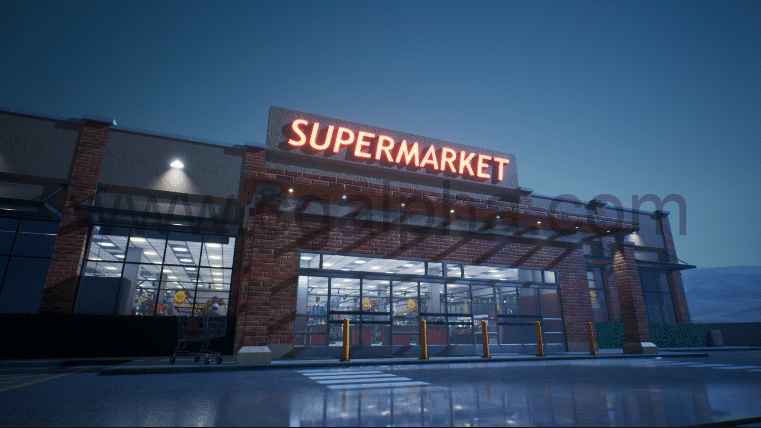 【UE4】超市模型资产 Supermarket
