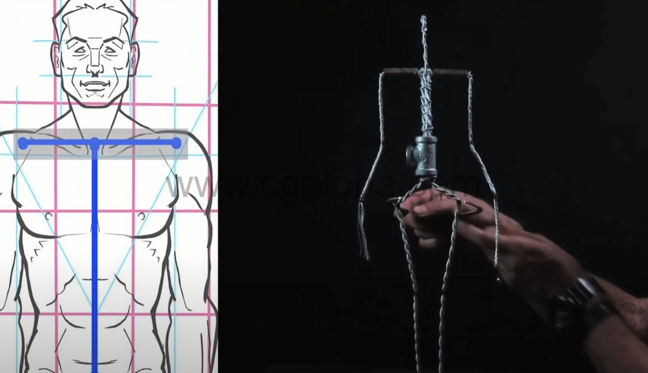 人体解剖学运动姿势结构框架视频教程THE ART OF THE ARMATURE