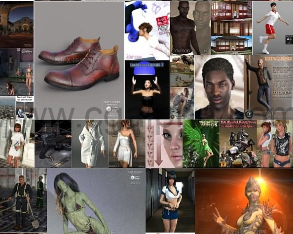 OLD Models Daz3D Poser Bundle April 2021