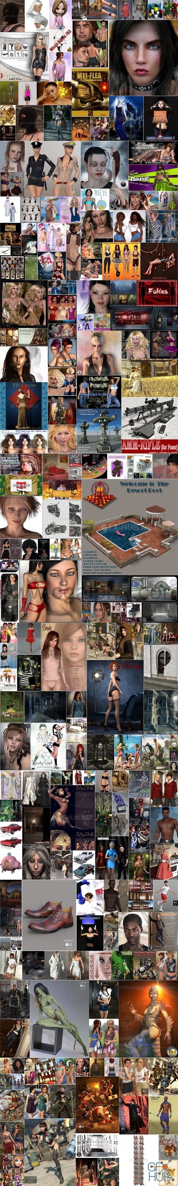 OLD Models Daz3D Poser Bundle April 2021 OLD Models Daz3D Poser Bundle April 2021