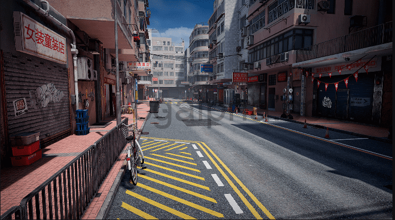 【UE4】香港街道 Hong Kong Street