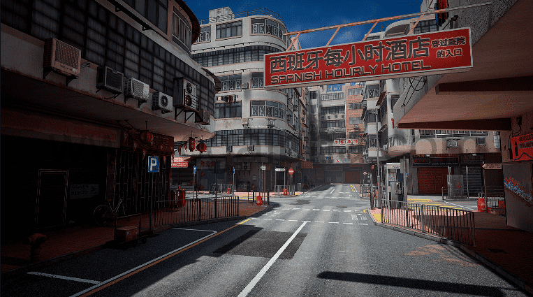 【UE4】香港街道 Hong Kong Street